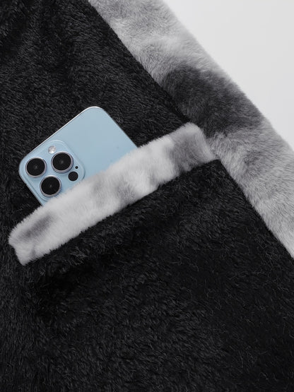 Men's Embroidered Jacket - Funnel Collar Zip-Up