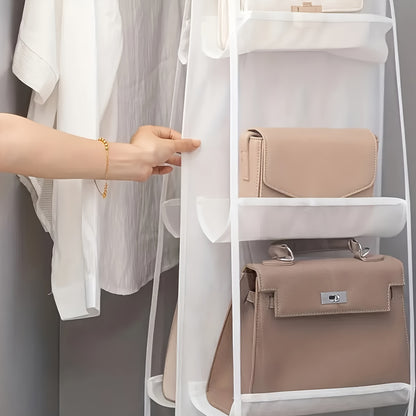 Multi Layer Hanging Bag Organizer - Space Saving Wardrobe