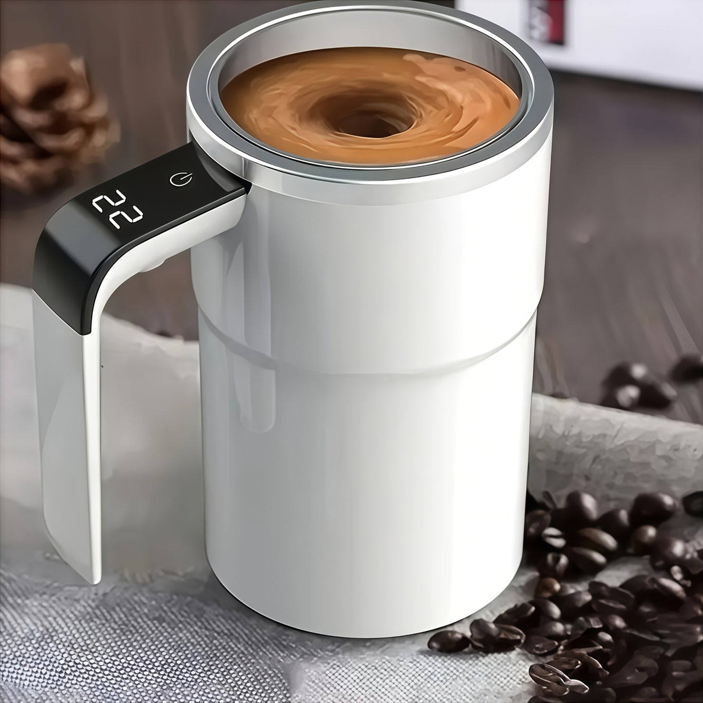 Electric Self-Stirring Coffee Mug