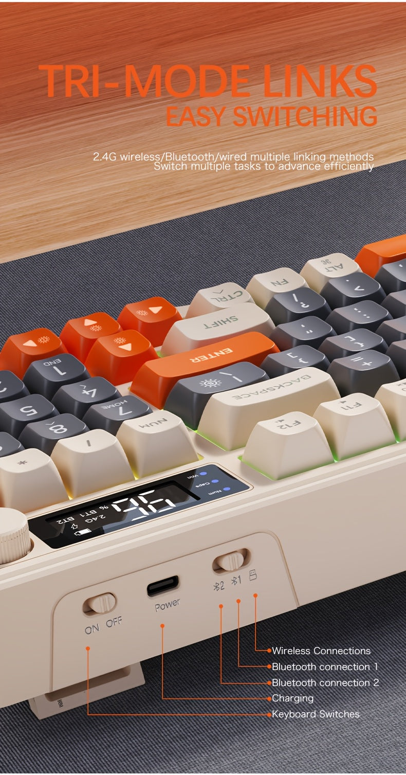 M96 Wireless Keyboard - Dual Mode 5.0/2.4G with RGB Backlit