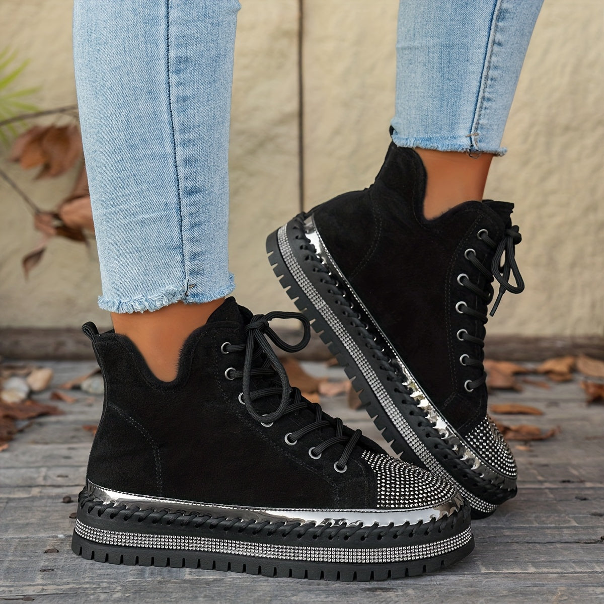 Women's Rhinestone Boots