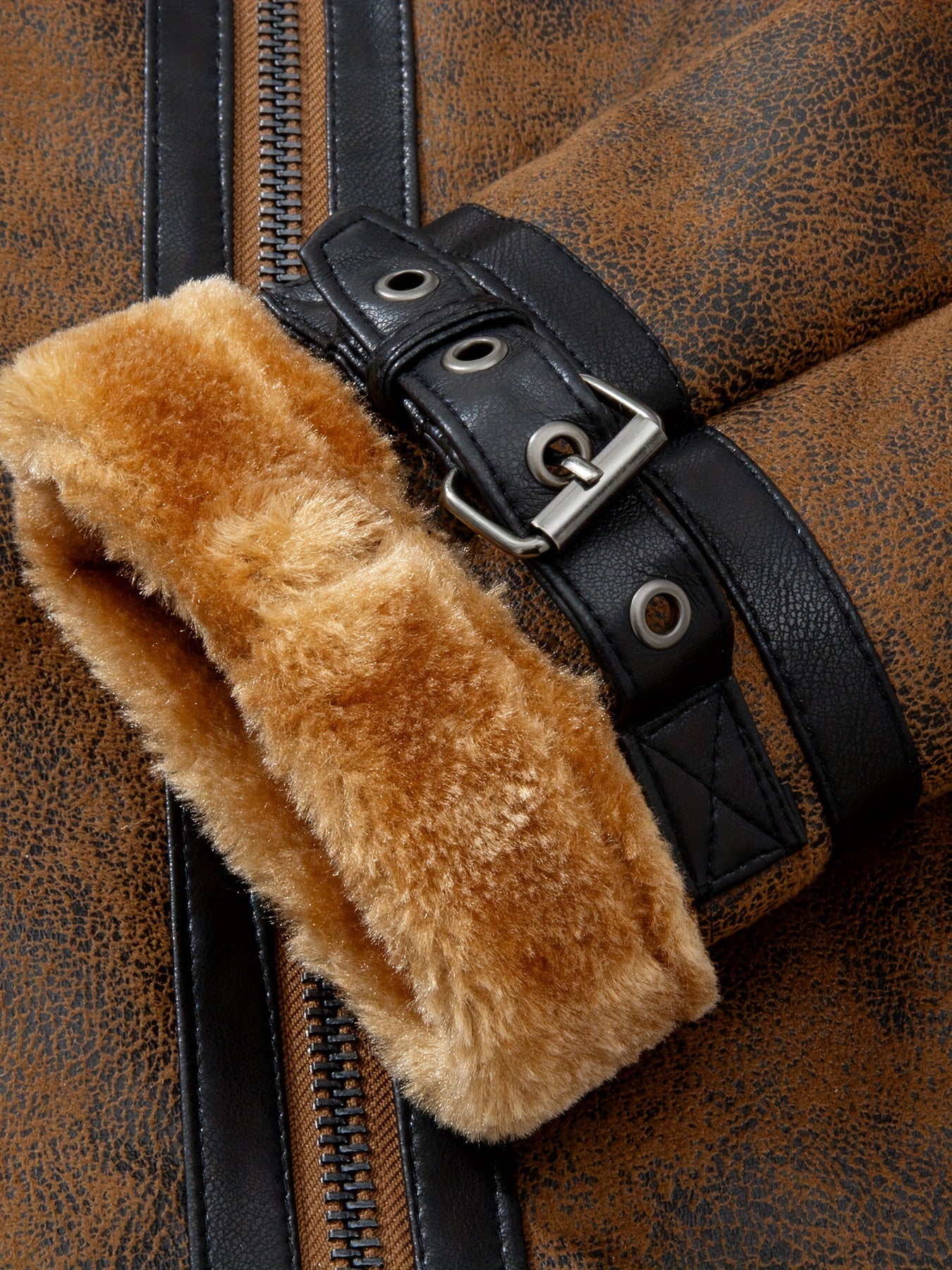 Men's Autumn-Winter Thickened Fleece-Lined Bomber Jacket