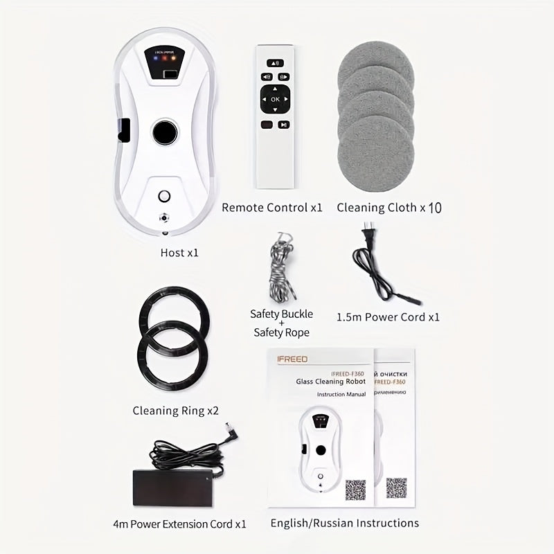 Intelligent Automatic Window Cleaner - Remote Controlled