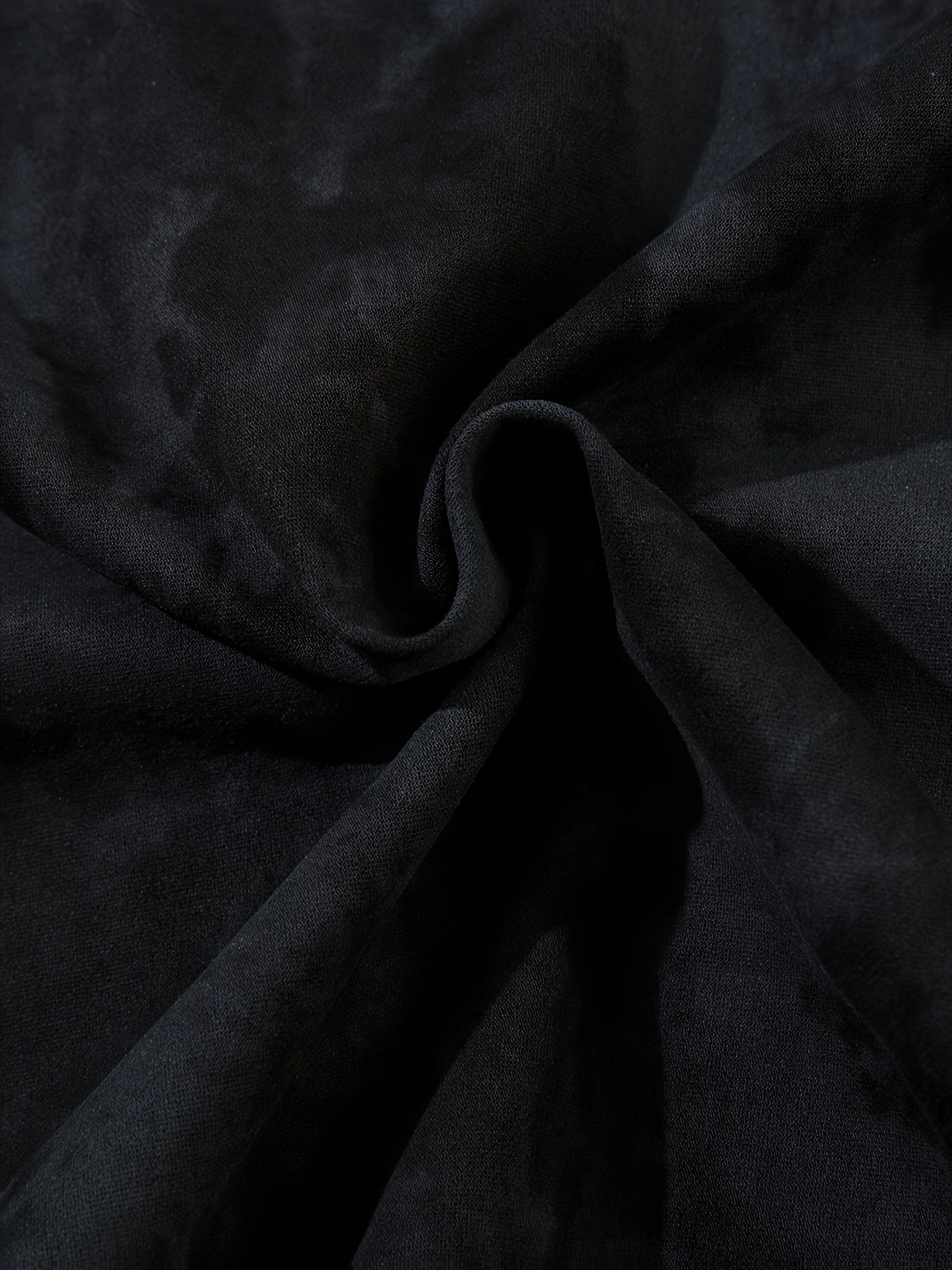 Men's Vintage Tie-Dye T-Shirt - Letter Embroidery Crew Neck