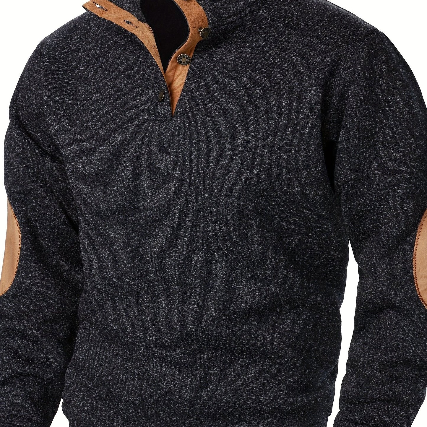 Men's Stand-Collar Casual Sweatshirt - Autumn Winter Long Sleeve