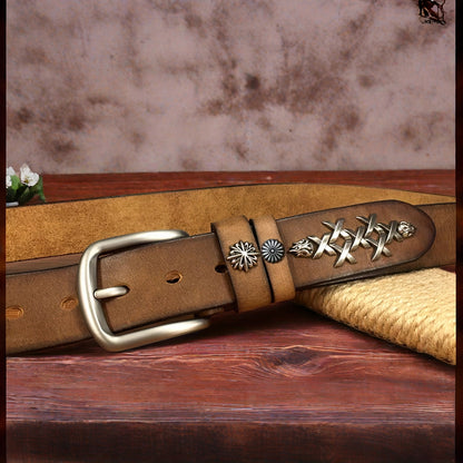 Handmade Top-Grain Leather Belt - Unisex
