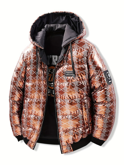 Men's Stylish Puffer Jacket - Thickened Warm