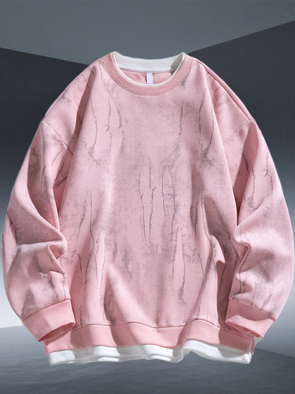 Men's Tie-Dye Sweatshirt - Round Neck Pullover