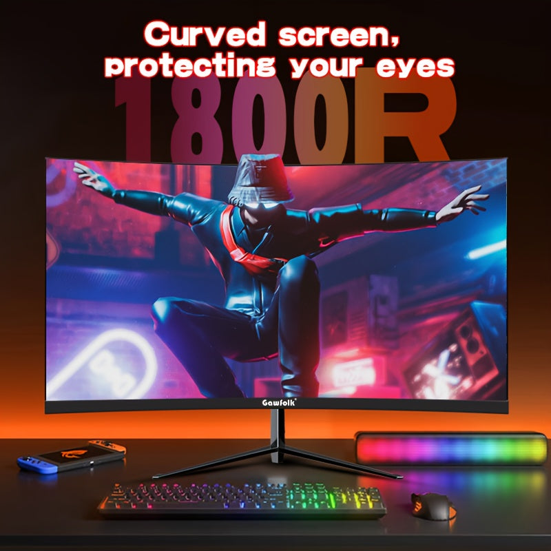 Gawfolk 32" Curved Gaming Monitor - 240Hz VA Panel FHD