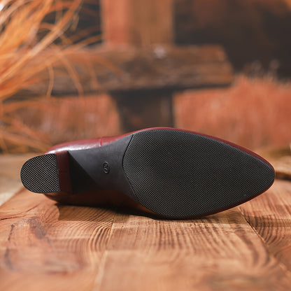 Women's Chunky Platform High Boots - Side Zipper Knee-High