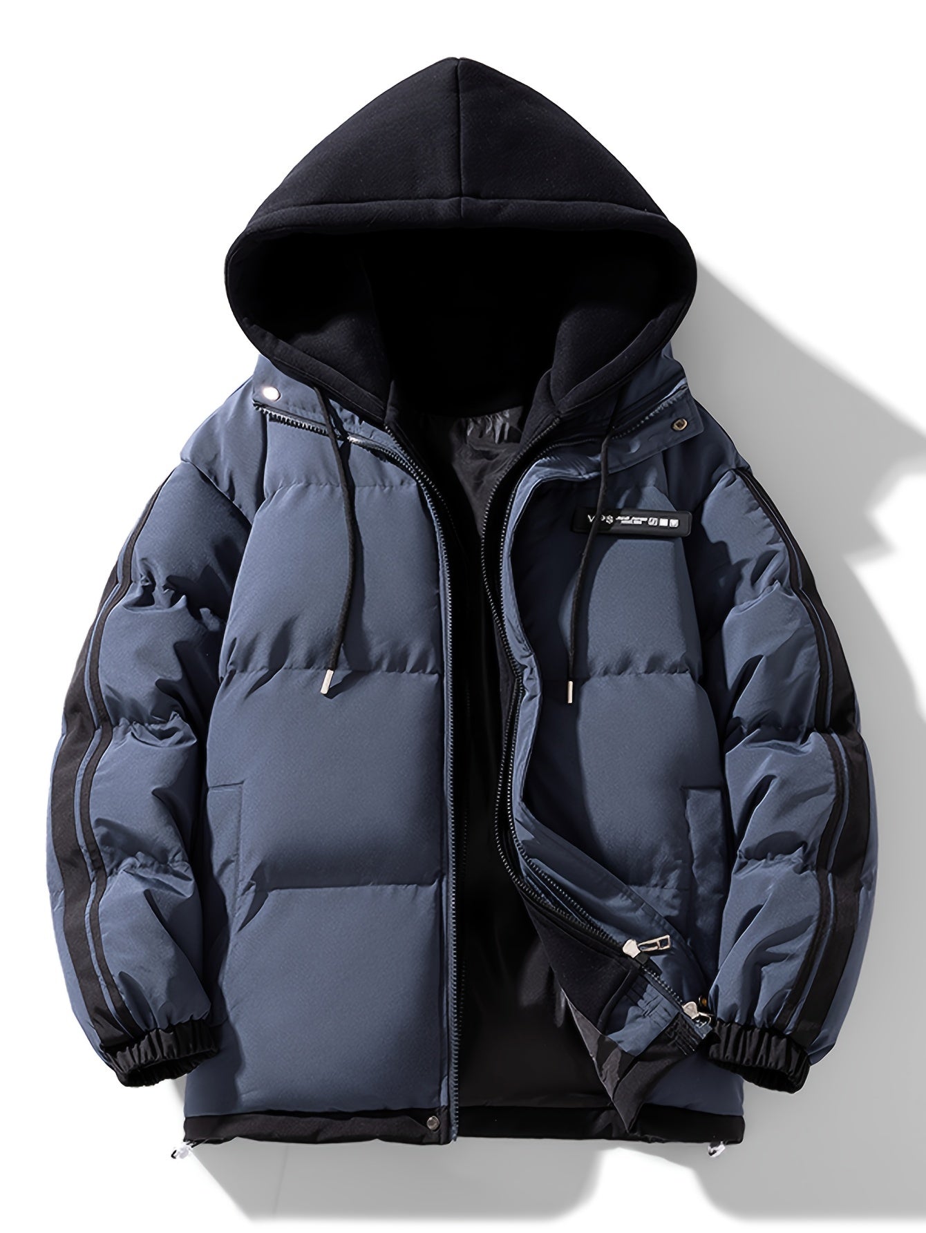 Plus Size Women's Skiing Coat - Warm Thick Hooded Two-Piece