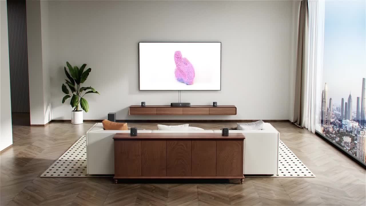 ULTIMEA 7.1ch Surround Sound Bar - 330W 4 Speakers TV System