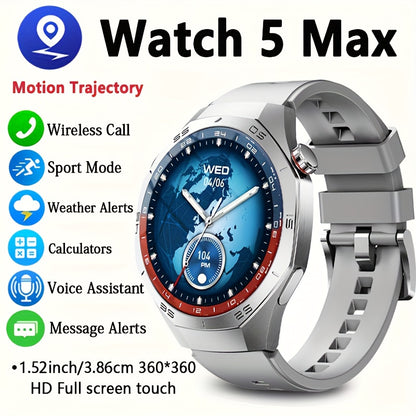 GPS GT5 Pro Men's Smartwatch - 3.86cm HD Display 100+ Sports