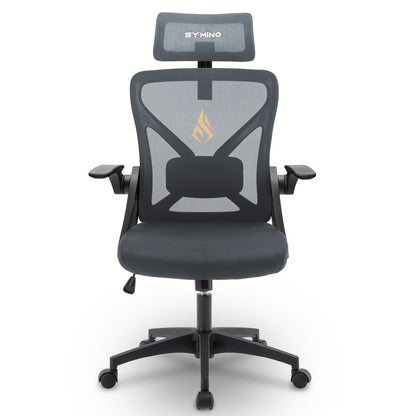 Symino Ergonomic Office Chair - Adjustable Headrest & Lumbar Support