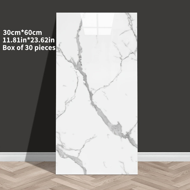 3D Marble Self-Adhesive Wall Tiles — 20/30/50 pcs