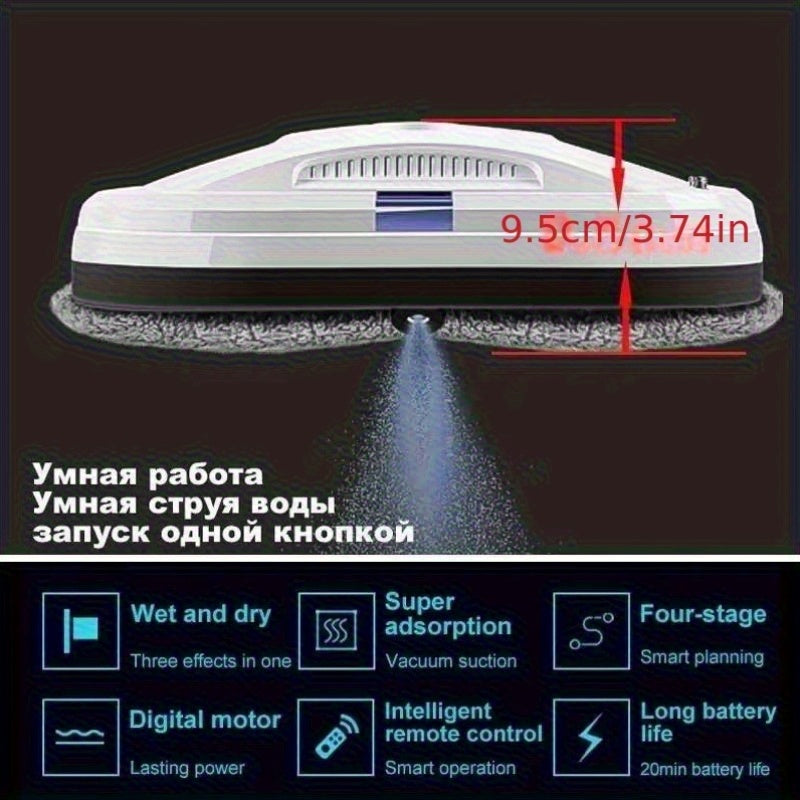 Intelligent Automatic Window Cleaner - Remote Controlled