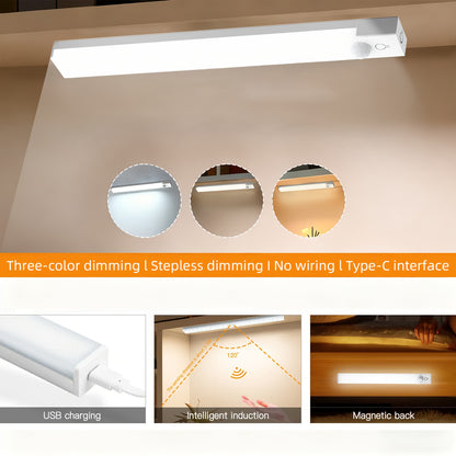 NBBUFF Motion Sensor LED Light - 3 Temps Infinite Dimming USB