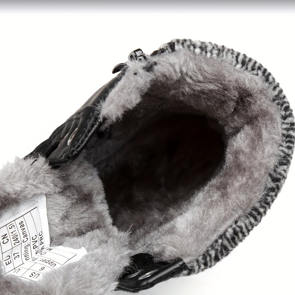 Women's Winter Boots - Side Zipper Plush