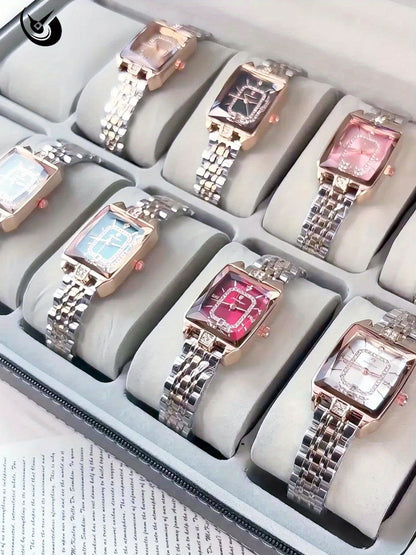 POEDAGAR Women's Luxury Watch - Waterproof Calendar Quartz Steel