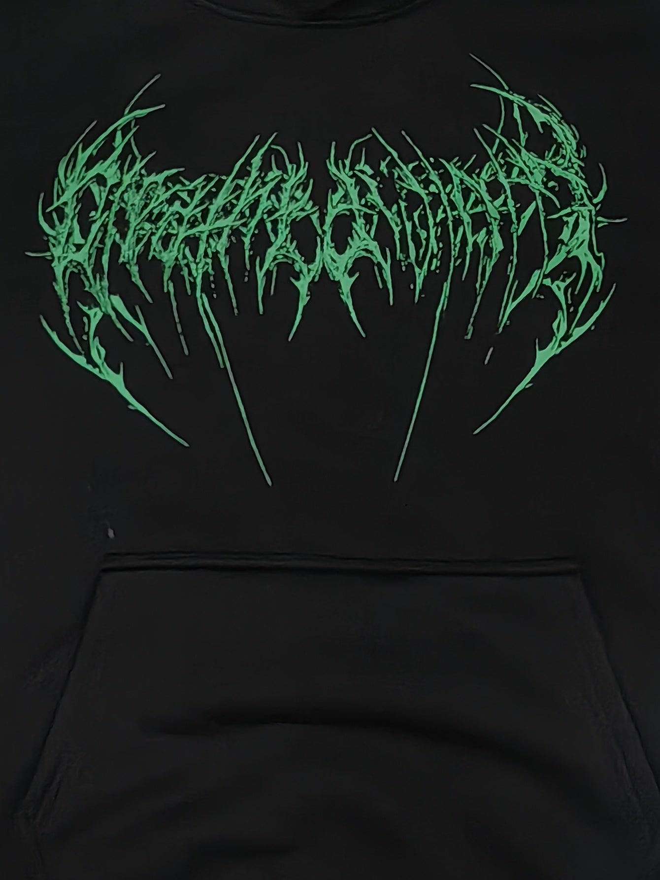 Men's Gothic Skull Print Zip Hoodie - Loose Fit with Pockets