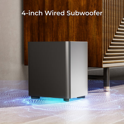 ULTIMEA 7.1ch Surround Sound Bar - 330W 4 Speakers TV System