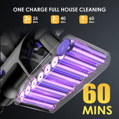 VORTISYS Cordless Vacuum Cleaner 500W - 1.3L Display Anti-Tangle
