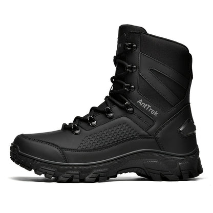 Men's Combat Boots - Wear-Resistant Hiking Thick-Sole