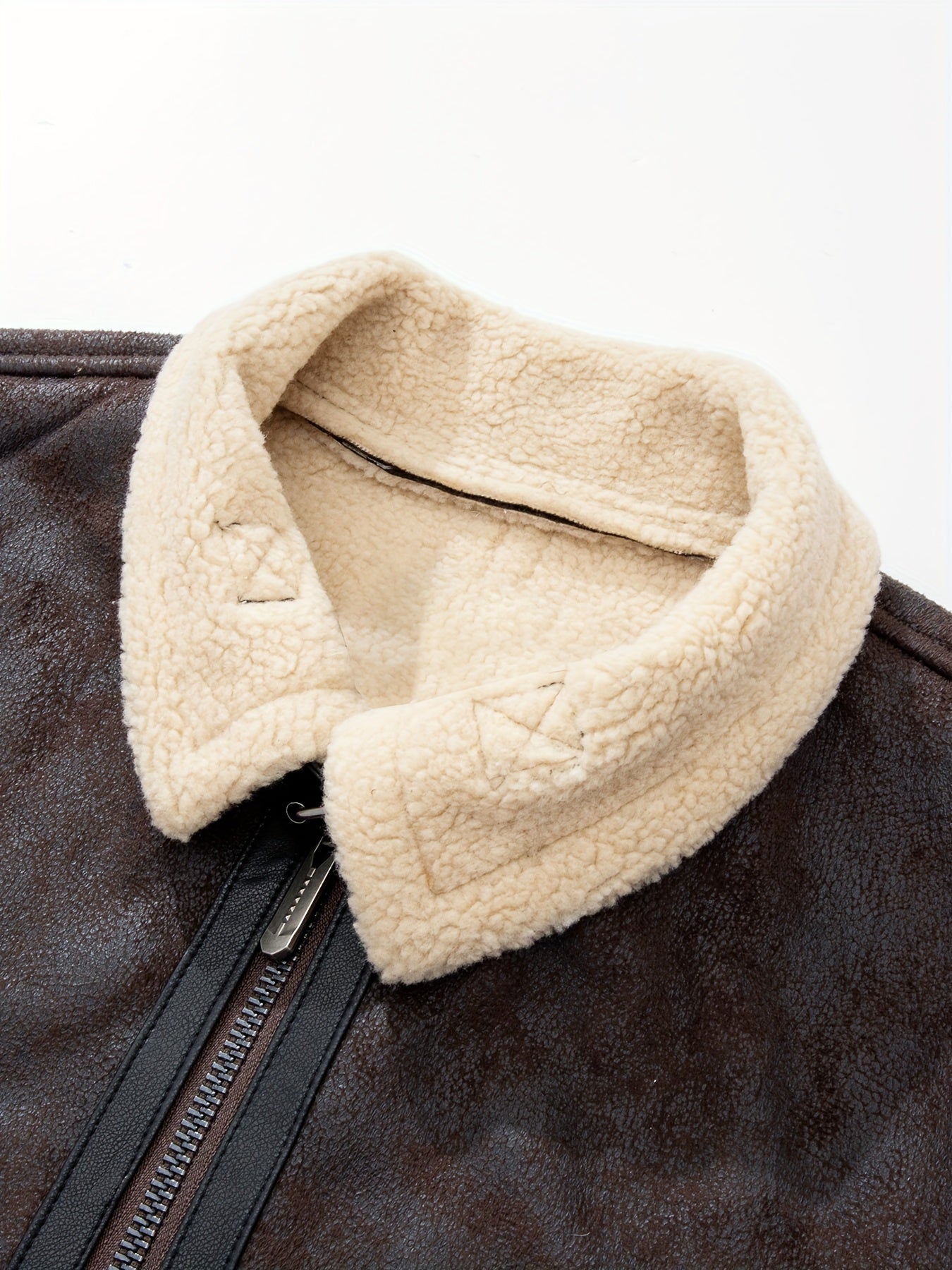 Men's Autumn-Winter Thickened Fleece-Lined Bomber Jacket