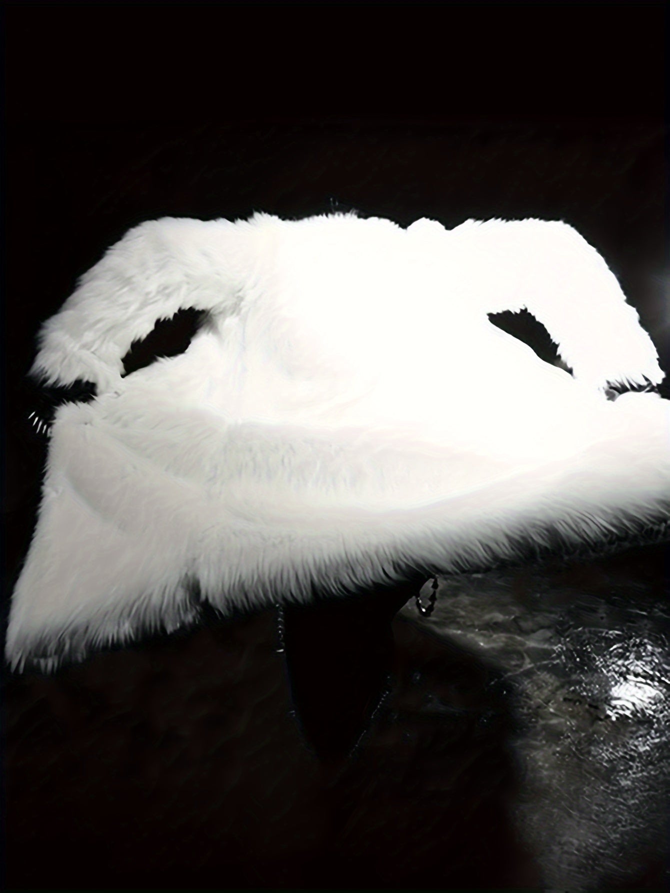 NØRVA Men's Long Faux Fur Trench Coat