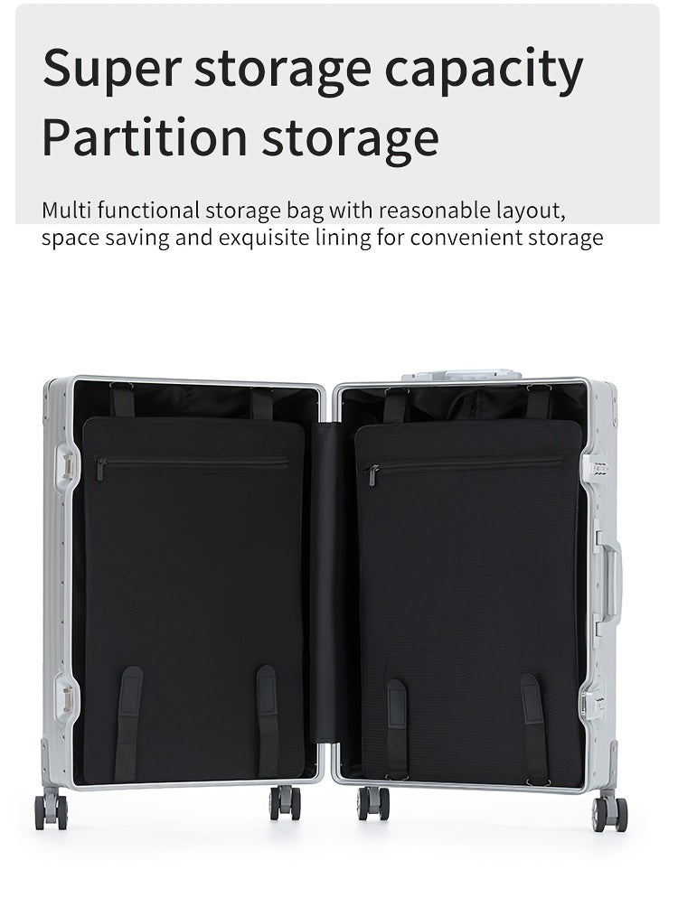 Aluminum Magnesium Alloy Luggage 20-28" - Password Lock Hard Case