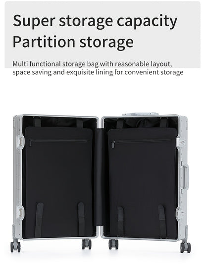 Aluminum Magnesium Alloy Luggage 20-28" - Password Lock Hard Case