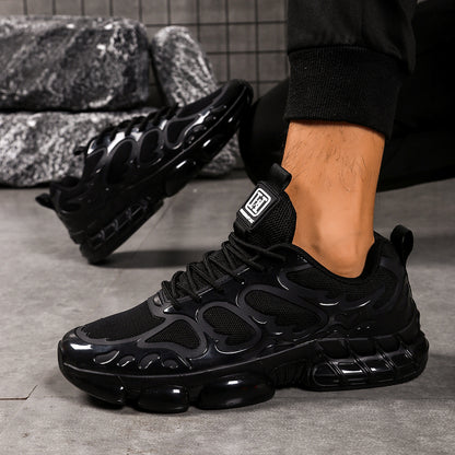 Men's Low-Top Sneakers - Breathable Fabric & Cushioned Sole