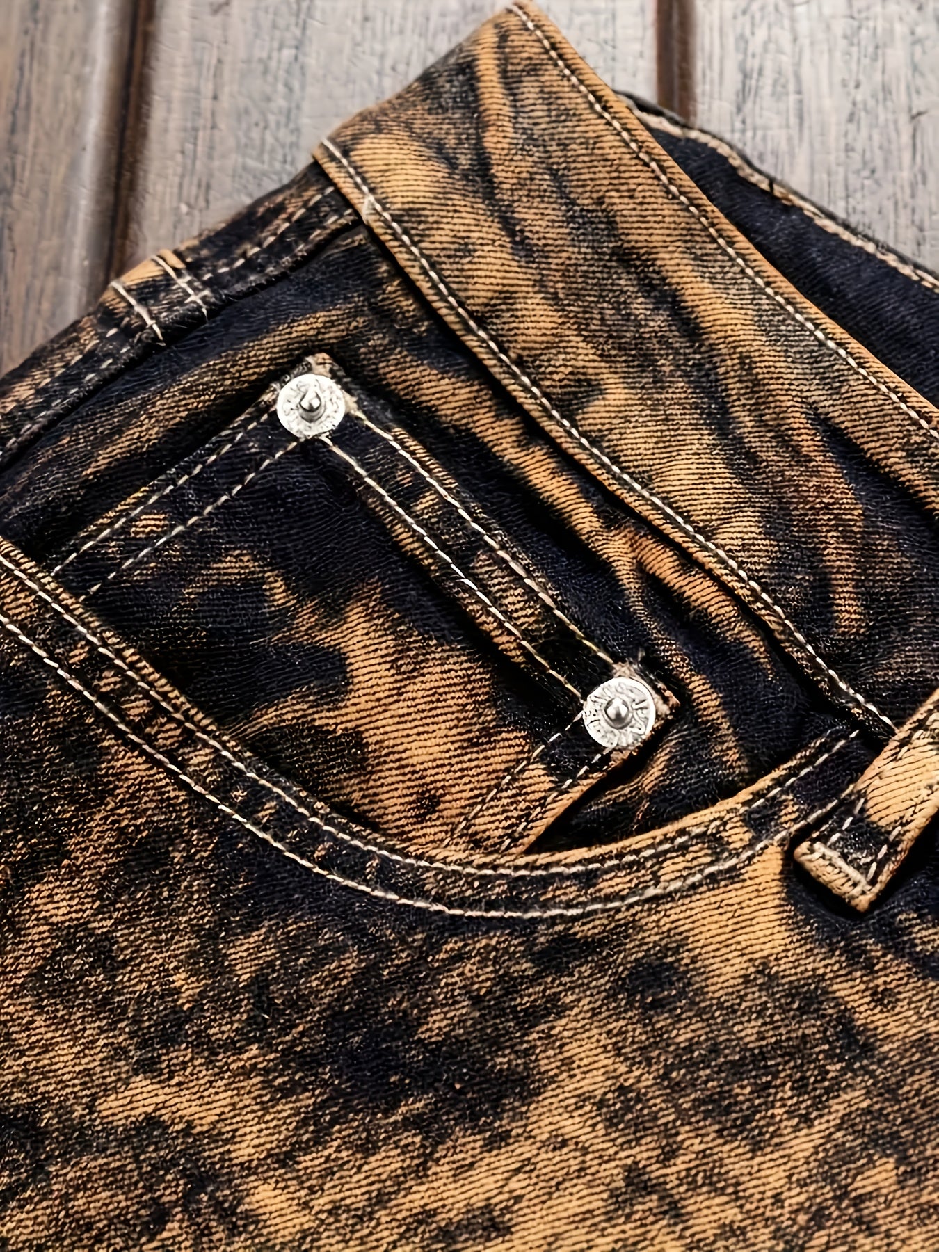 Men's Slim-Fit Stretch Denim - Tie Dye Straight Leg