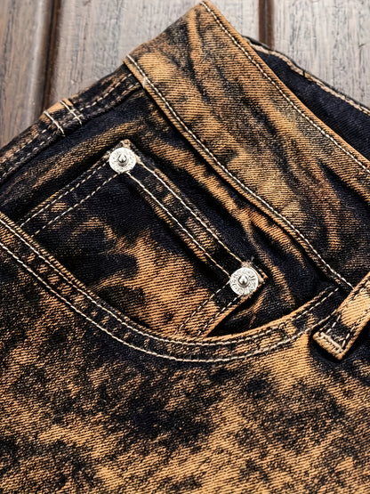 Men's Slim-Fit Stretch Denim - Tie Dye Straight Leg