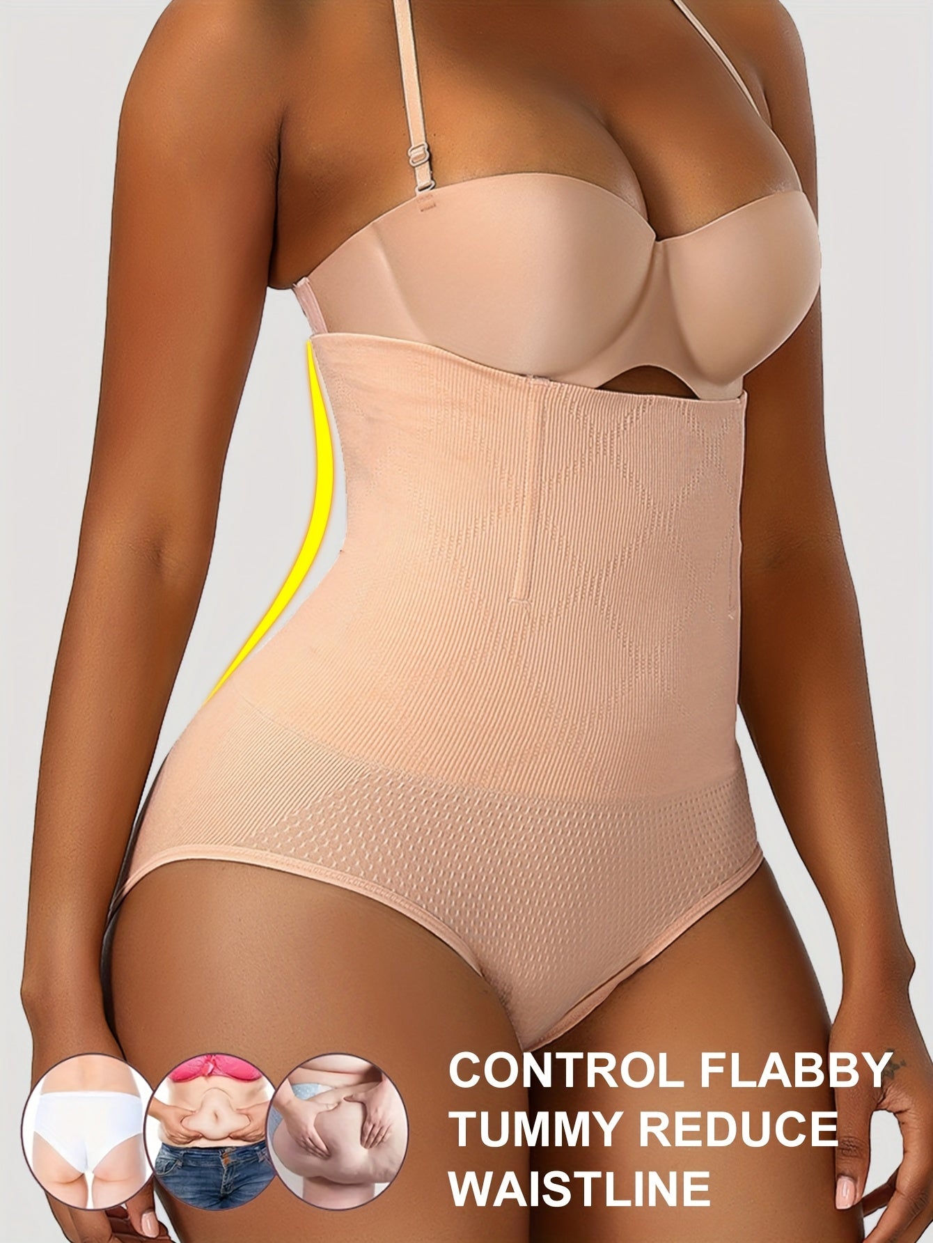 High-Waisted Shaping Panties Women - Lift & Slim Waist Nylon