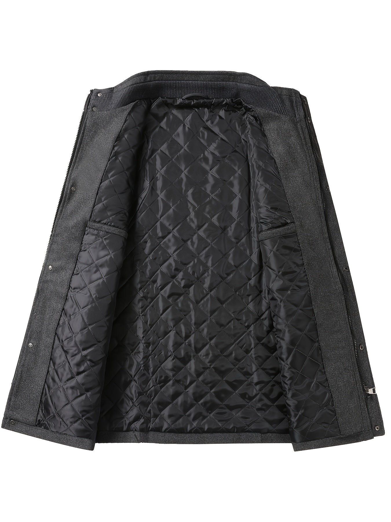 Men's Autumn/Winter Tweed Coat - Business Double-Breasted Wool