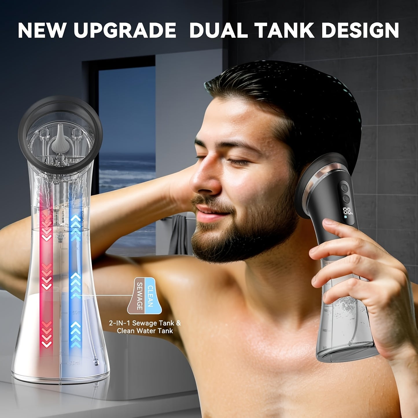 Professional Ear Wax Remover Kit - Dual-Chamber Isolation Tech, 3-Mode Pressure Control, 11 Tips with Warm Water & Visible Waste Tank, USB-C Charging, Rechargeable Lithium Battery, Ideal for Soft & Hard Earwax, Efficient Ear