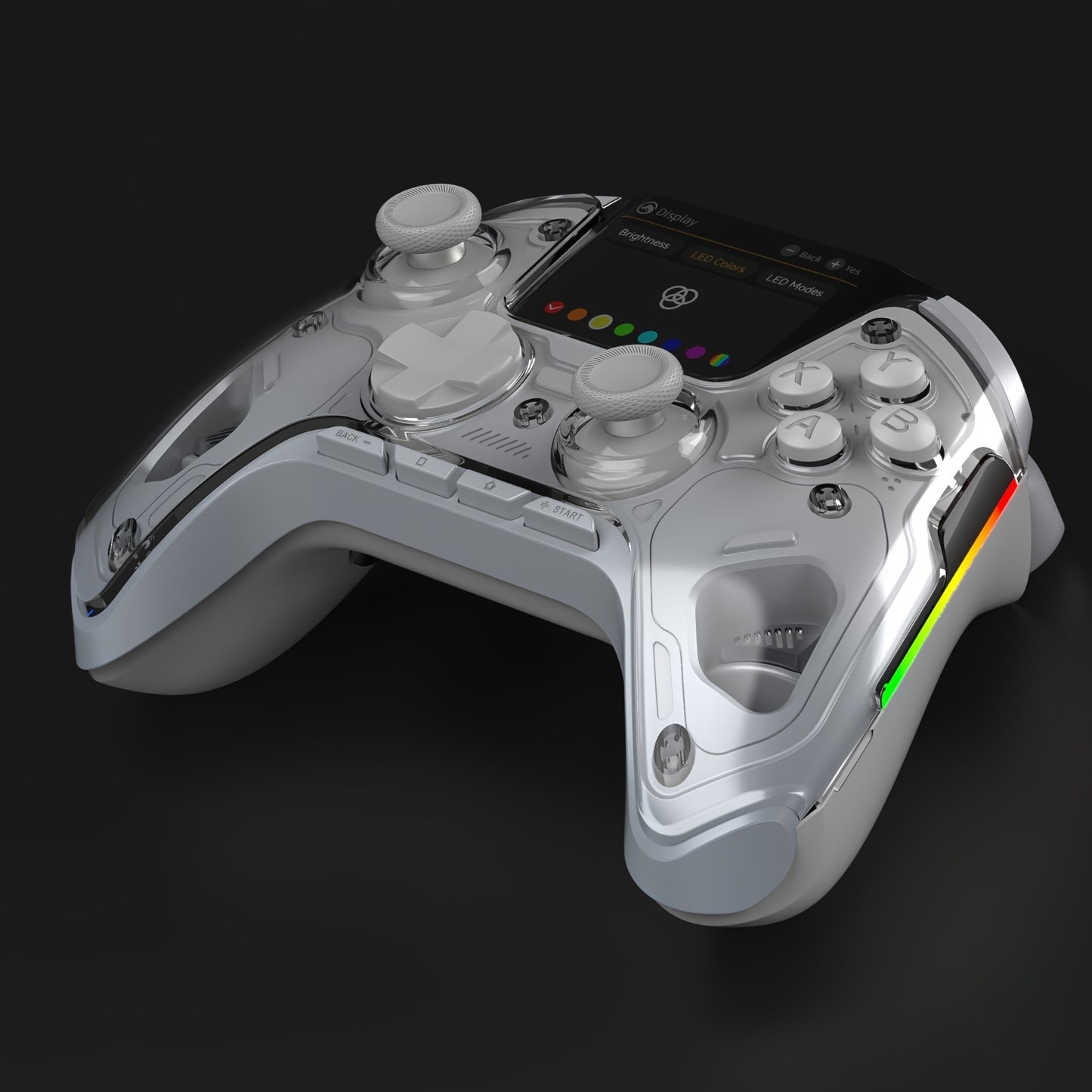 FIEHDUW Wireless Gaming Controller - Hall Effect RGB V2 White