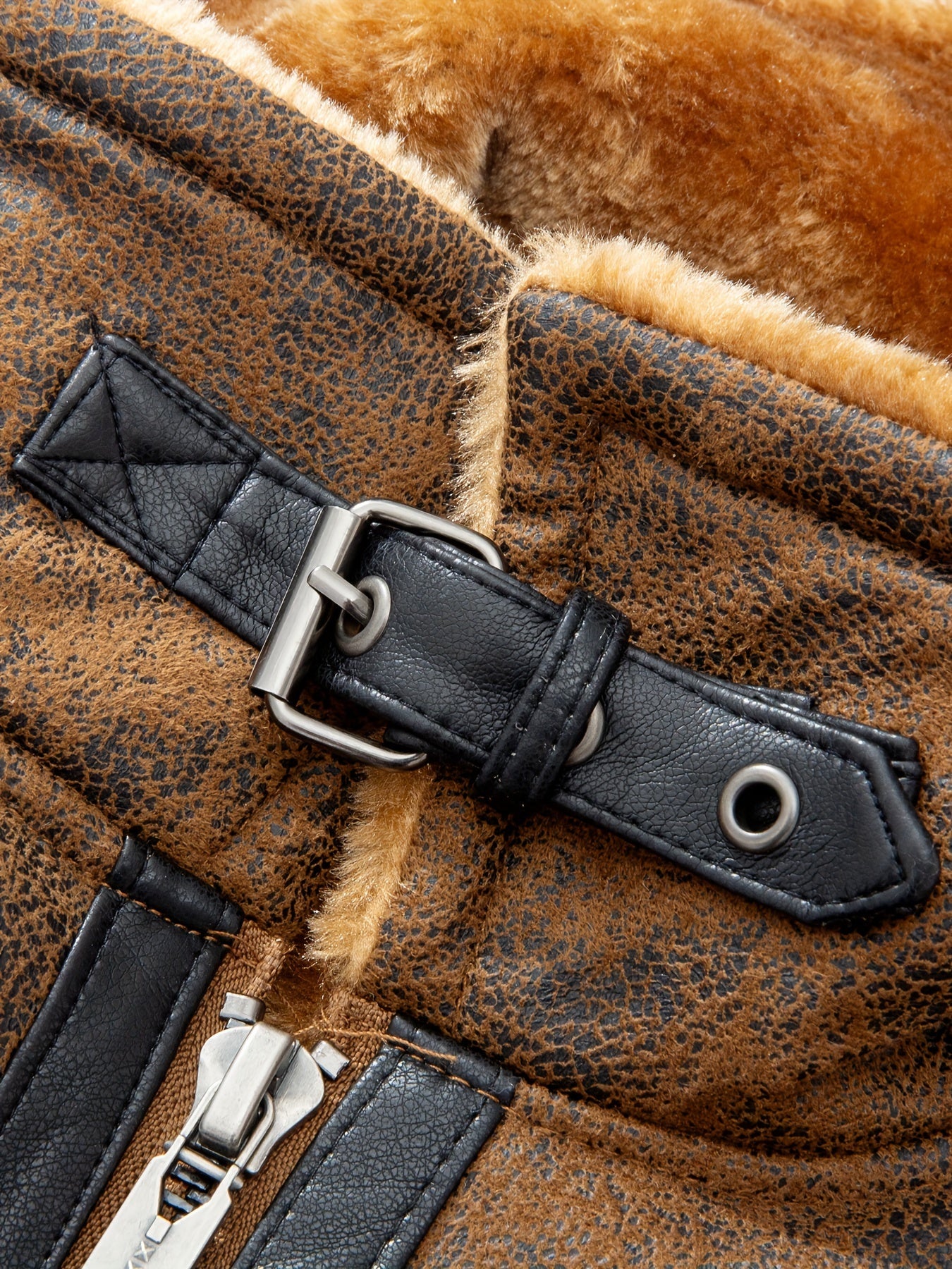 Men's Autumn-Winter Thickened Fleece-Lined Bomber Jacket