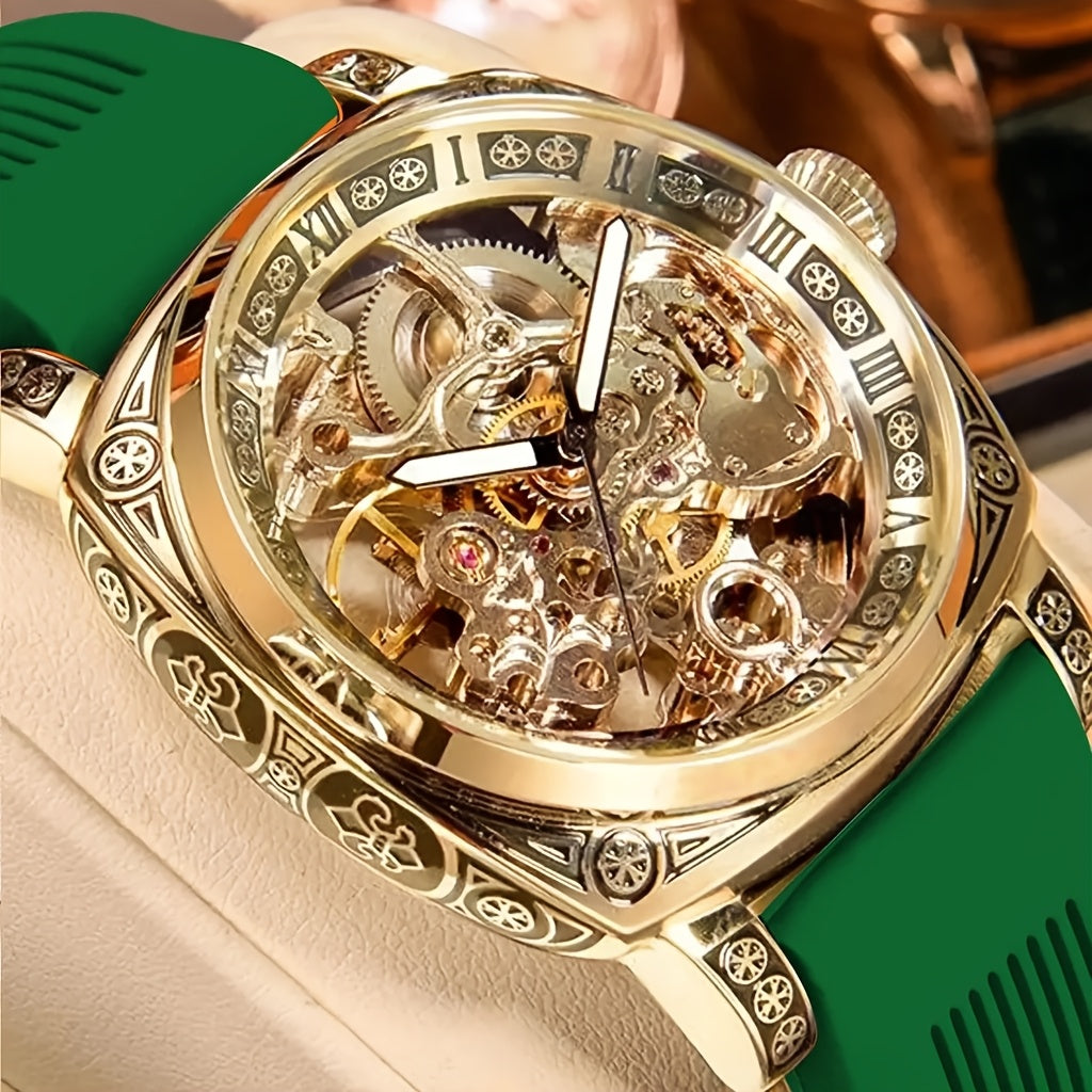 Retro Hollow Tourbillon Mechanical Watch
