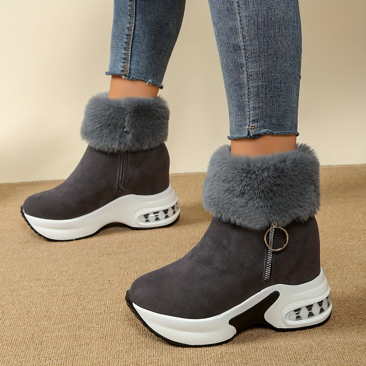 Women's Autumn/Winter Fuzzy Boots