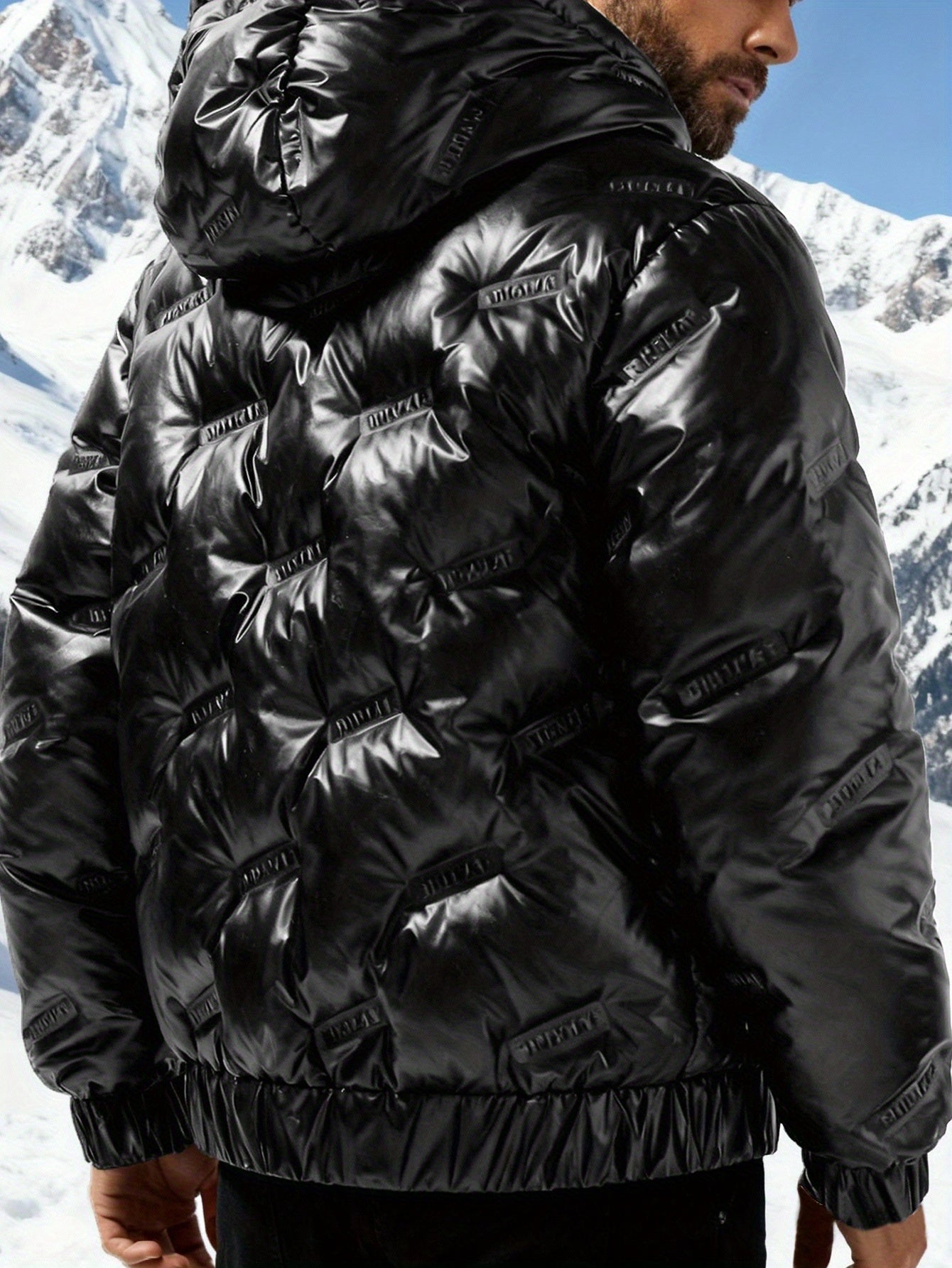 Men's Winter Puffer Jacket - Full-Zip Warm Coat Regular Fit