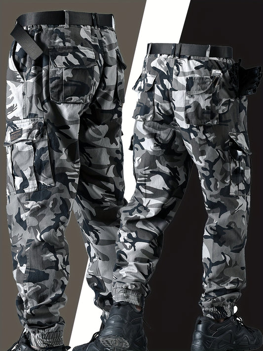 Men's Heavy-Duty Work Pants - 6-Pocket Utility Cargo