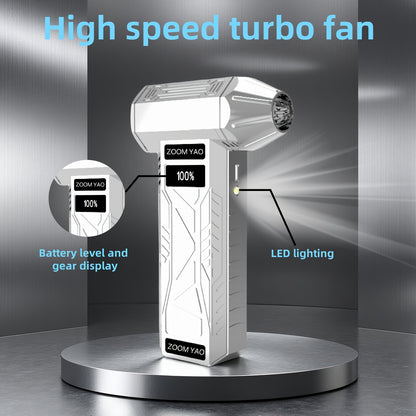 TurboBlast Pro – High-Speed Handheld Dust Blower (USB, 2000mAh)