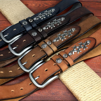 Handmade Top-Grain Leather Belt - Unisex