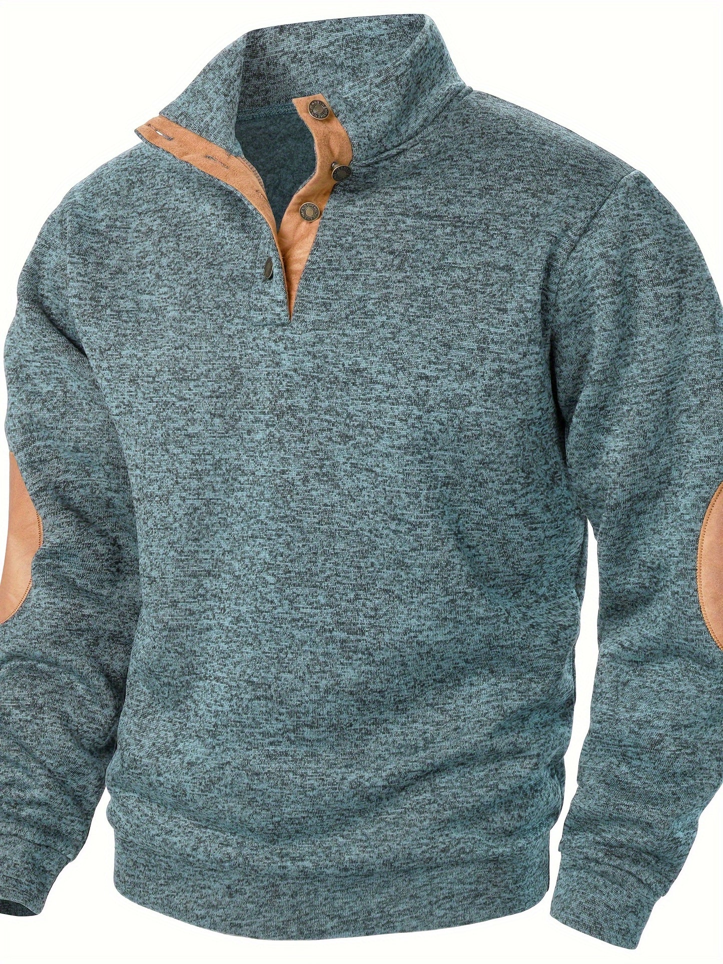 Men's Stand-Collar Casual Sweatshirt - Autumn Winter Long Sleeve