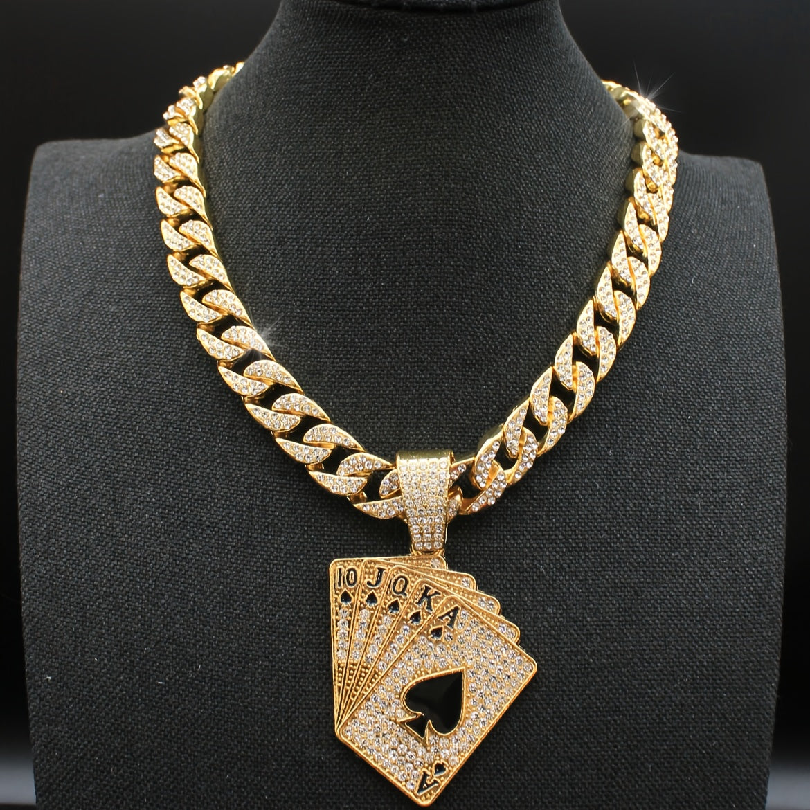 Poker Pendant + Cuban Chain