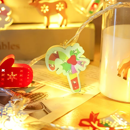 Gleaming LED Christmas String Lights – Santa, Snowman & More