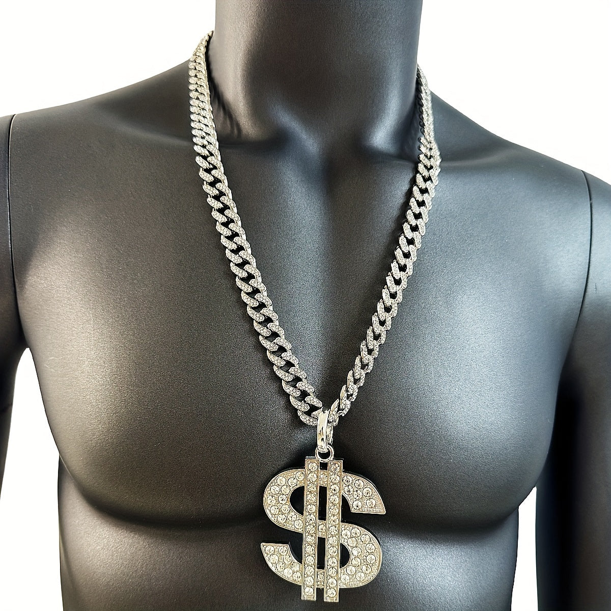 Men's Heavy-Duty Dollar Sign Necklace