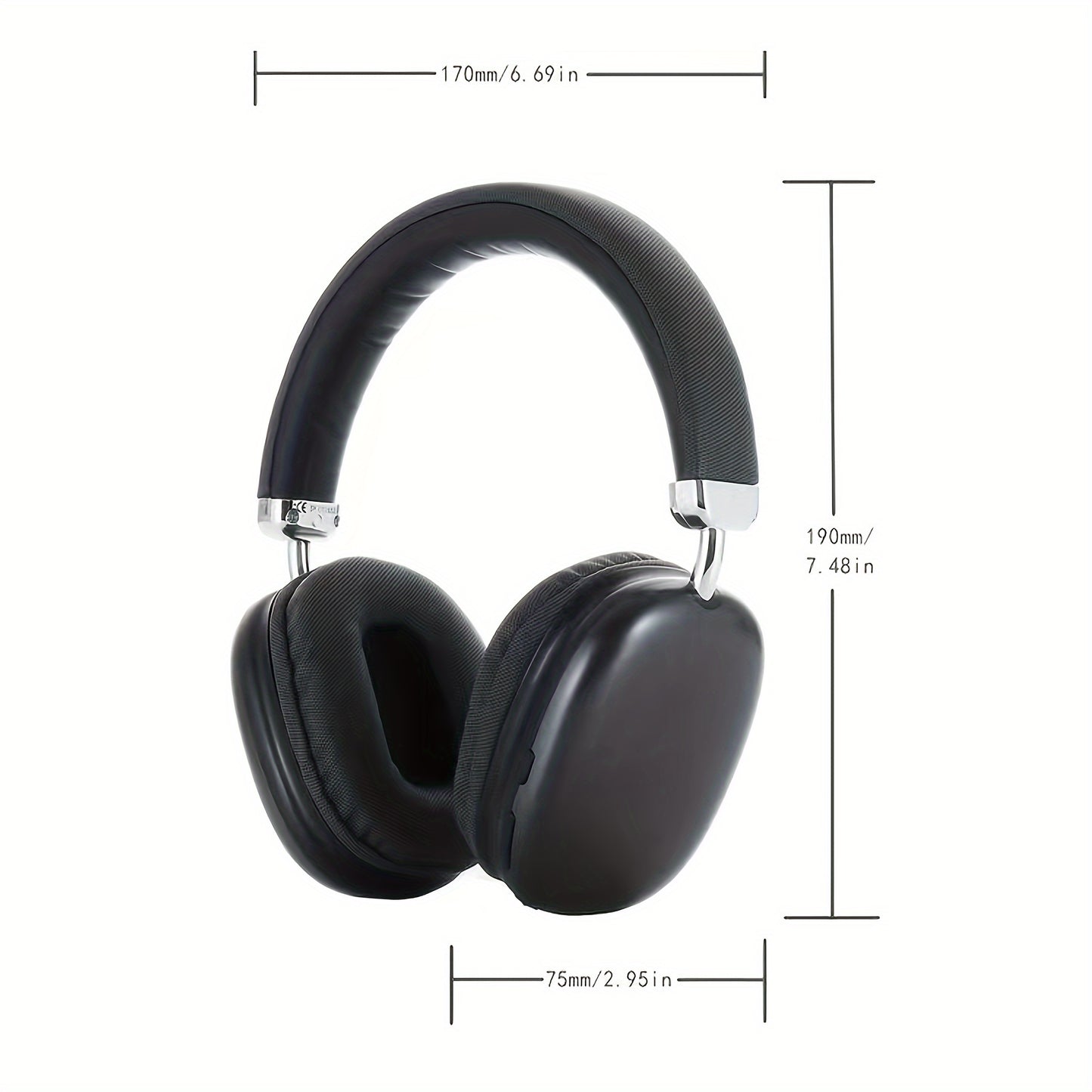 Wireless Headphones - Lightweight Foldable with Built-In Mic